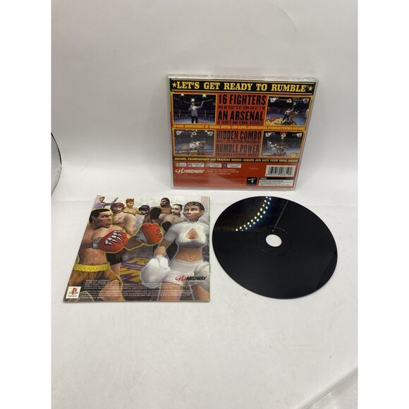Ready 2 Rumble Boxing (PlayStation 1 PS1) Greatest Hits Tested CIB W/Reg Card - Picture 2 of 2